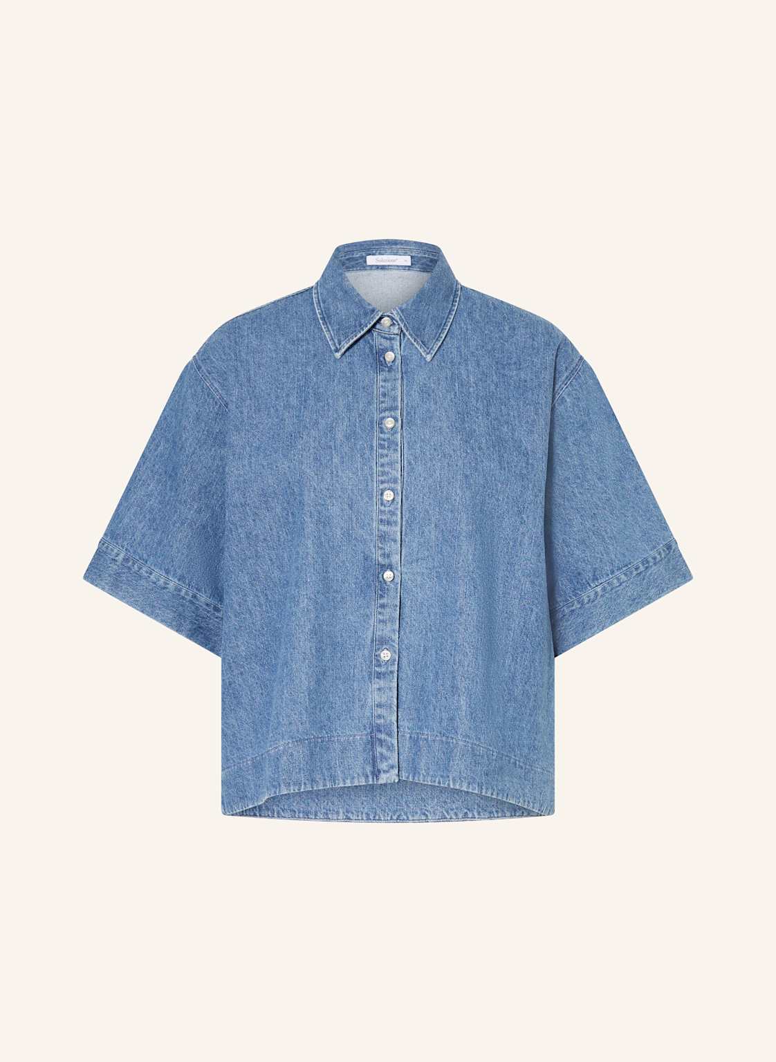 Soluzione Jeansbluse blau von Soluzione