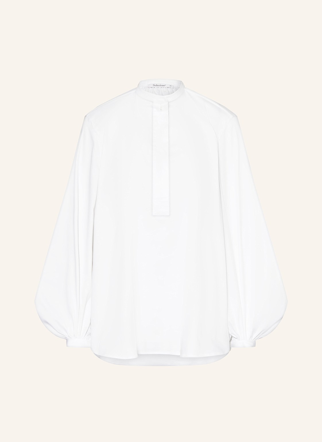 Soluzione Oversized-Blusenshirt weiss von Soluzione