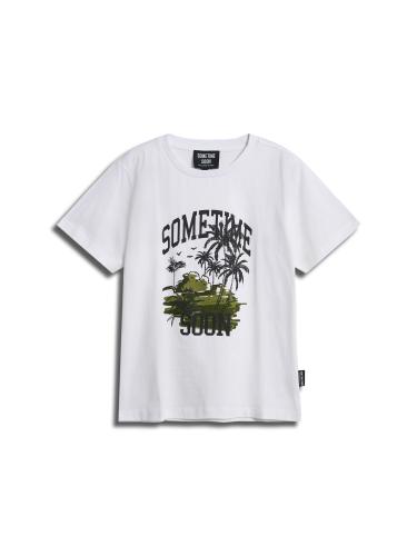 Sometime Stspalm T-Shirt S/S - bright white (Grösse: 104) von Sometime