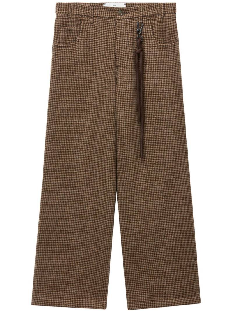 Song For The Mute check-pattern trousers - Brown von Song For The Mute