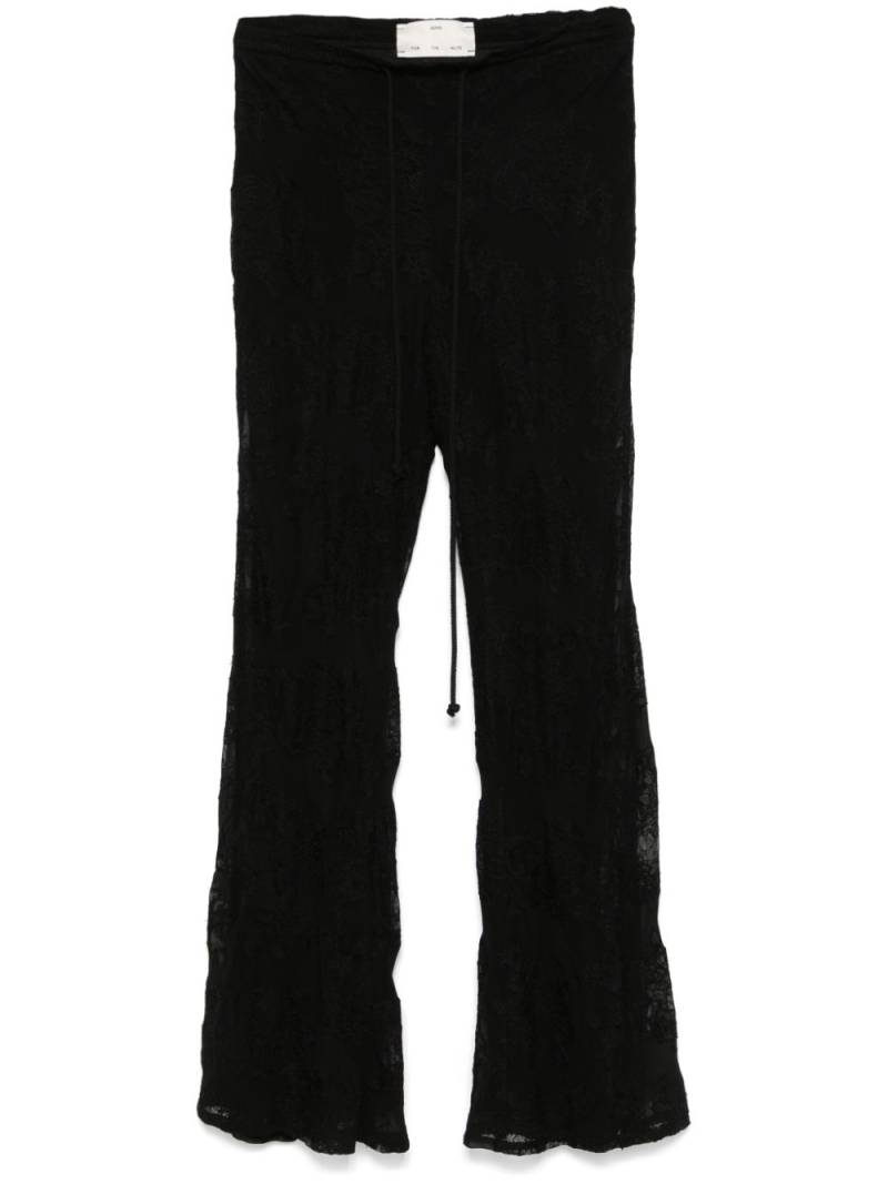 Song For The Mute floral-lace trousers - Black von Song For The Mute