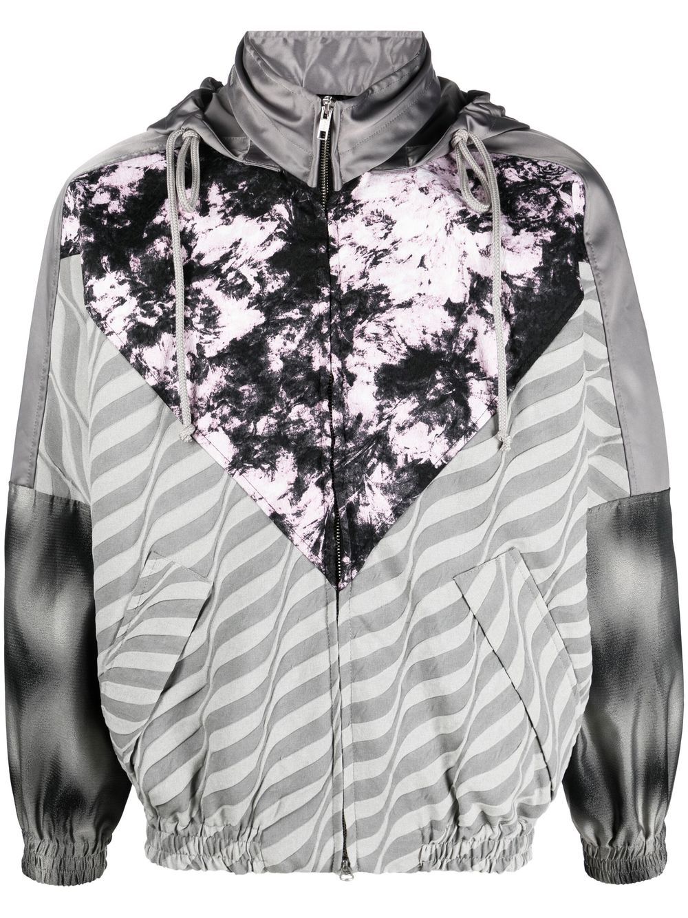 Song For The Mute graphic-print hooded jacket - Grey von Song For The Mute