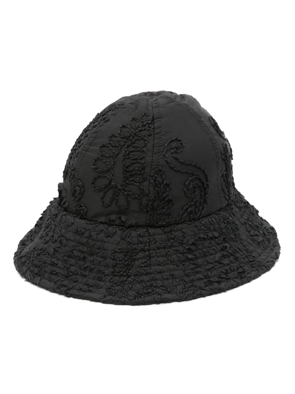 Song For The Mute paisley-embroidery bucket hat - Black