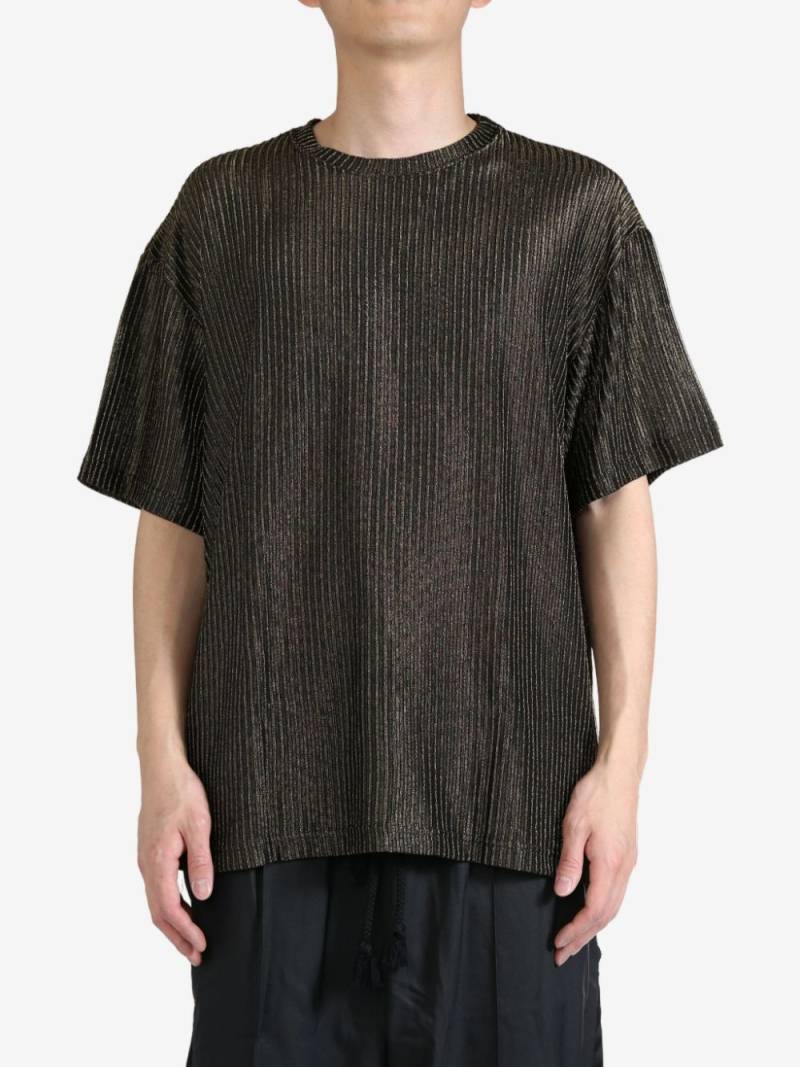 Song For The Mute pleated crewneck t-shirt - Brown von Song For The Mute