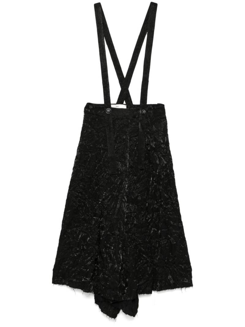 Song For The Mute pleated midi skirt - Black von Song For The Mute