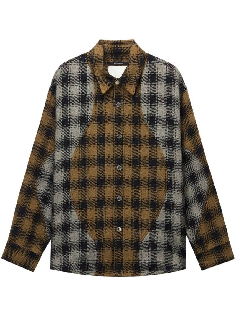 Song For The Mute tartan-pattern shirt - Black von Song For The Mute