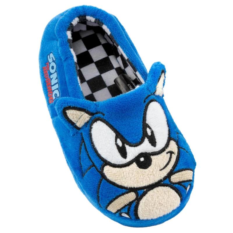 Hausschuhe, Gesicht Unisex Blau 34.5 von Sonic The Hedgehog