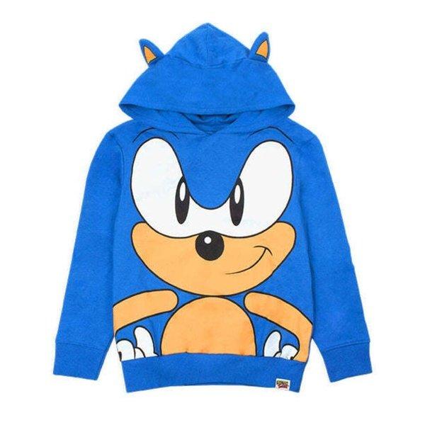 Kapuzenpullover Jungen Blau 110 von Sonic The Hedgehog