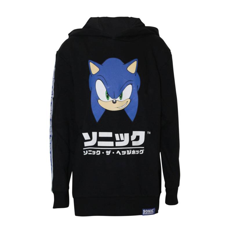 Sonic The Hedgehog - Kapuzenpullover, 110, Schwarz von Sonic The Hedgehog