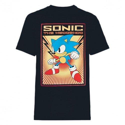 Propaganda Poster Tshirt Herren Schwarz 3XL von Sonic The Hedgehog