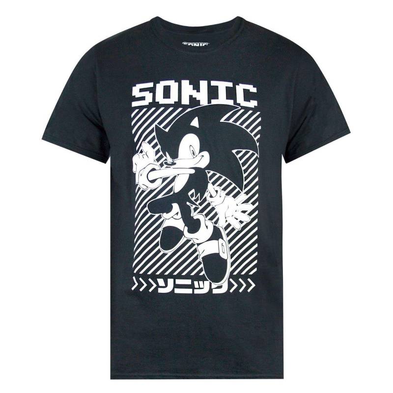 Tshirt Herren Schwarz XXL von Sonic The Hedgehog