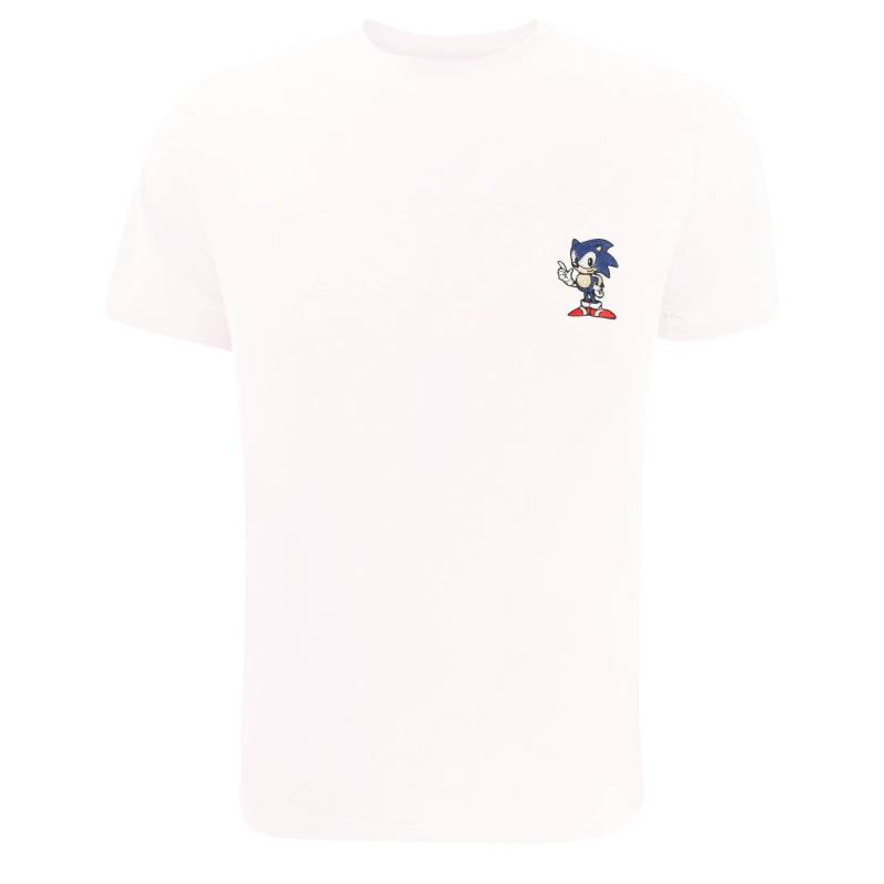 Tshirt Herren Weiss M von Sonic The Hedgehog