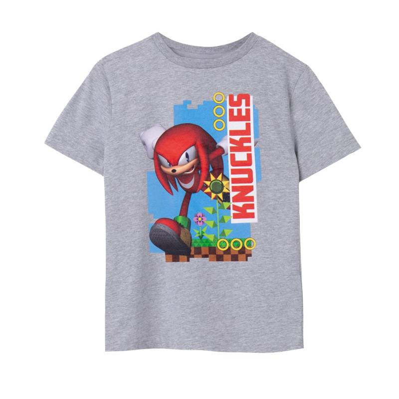 Sonic The Hedgehog - TShirt kurzärmlig, 140, Taubengrau von Sonic The Hedgehog