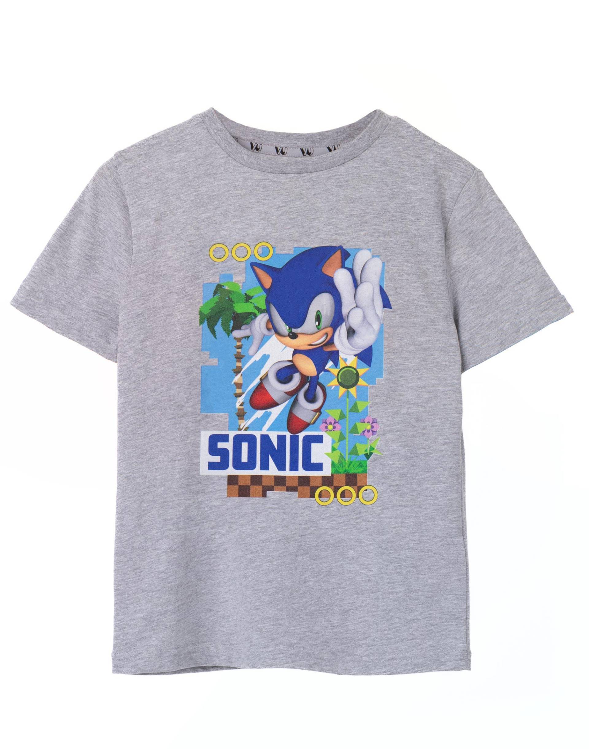 Sonic The Hedgehog - TShirt, 104, Taubengrau von Sonic The Hedgehog