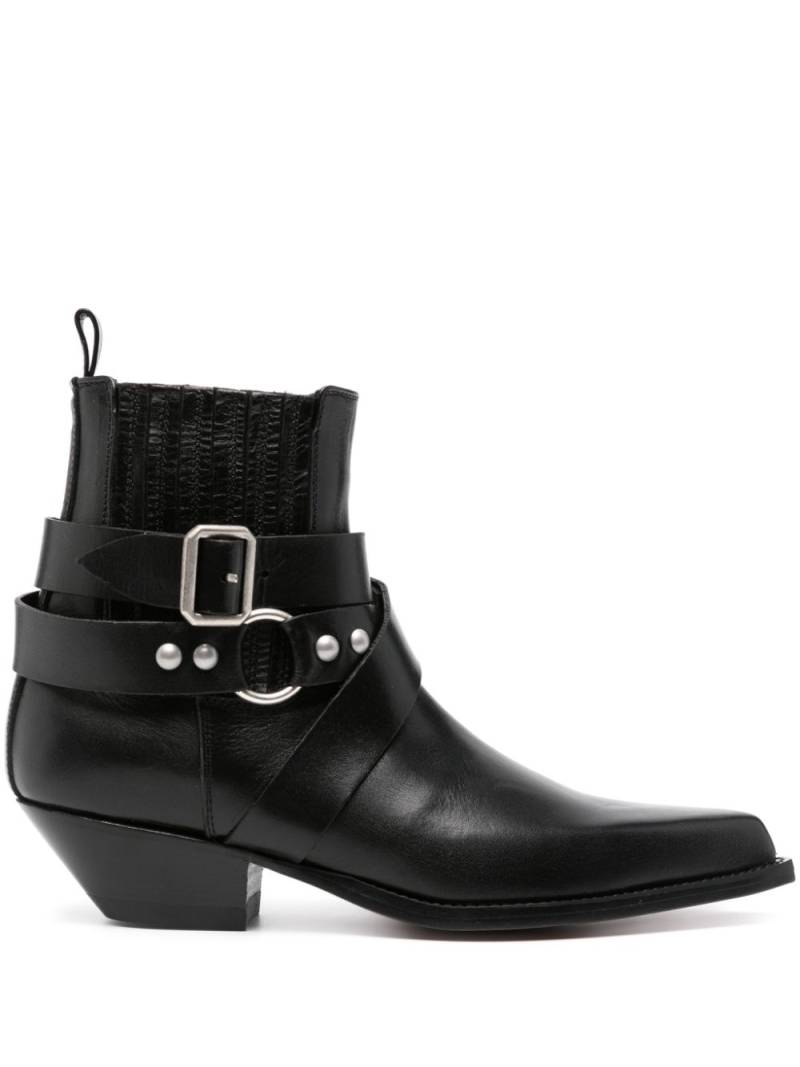 Sonora 40mm Shiny Veal ankle boots - Black von Sonora