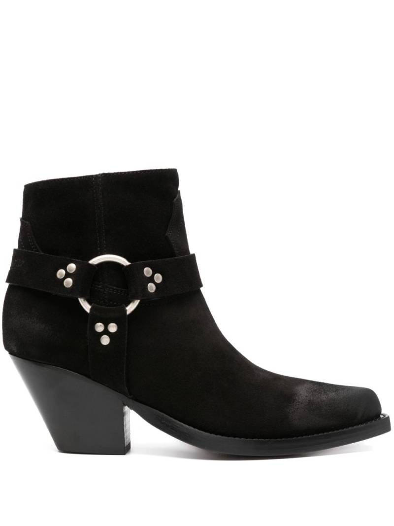 Sonora 60mm Jalapeno Belt ankle boots - Black von Sonora