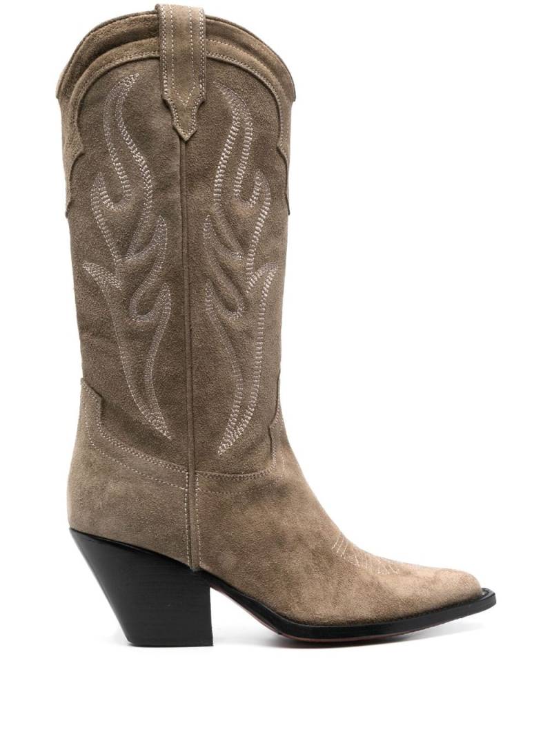 Sonora Santa Fe 60mm cowboy boots - Green von Sonora