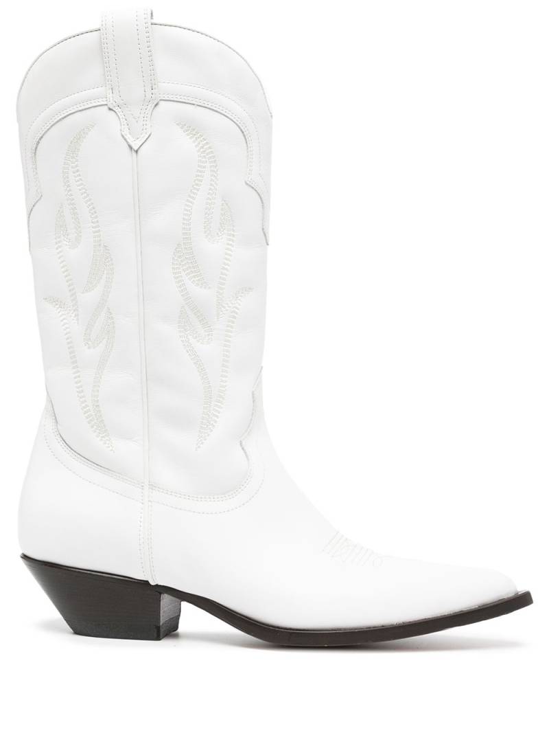 Sonora Santa embroidered cowboy boots - White von Sonora