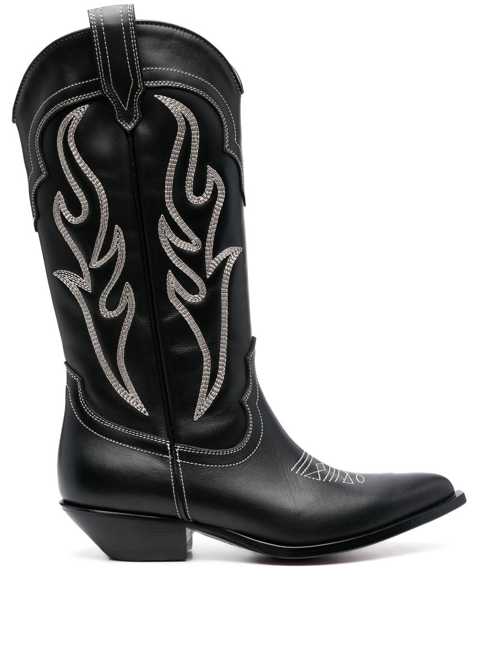 Sonora decorative-stitch western boots - Black von Sonora