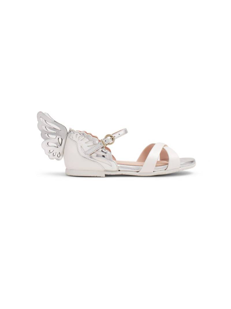 Sophia Webster Mini Evangeline Mini patch-detail leather sandals - White von Sophia Webster Mini