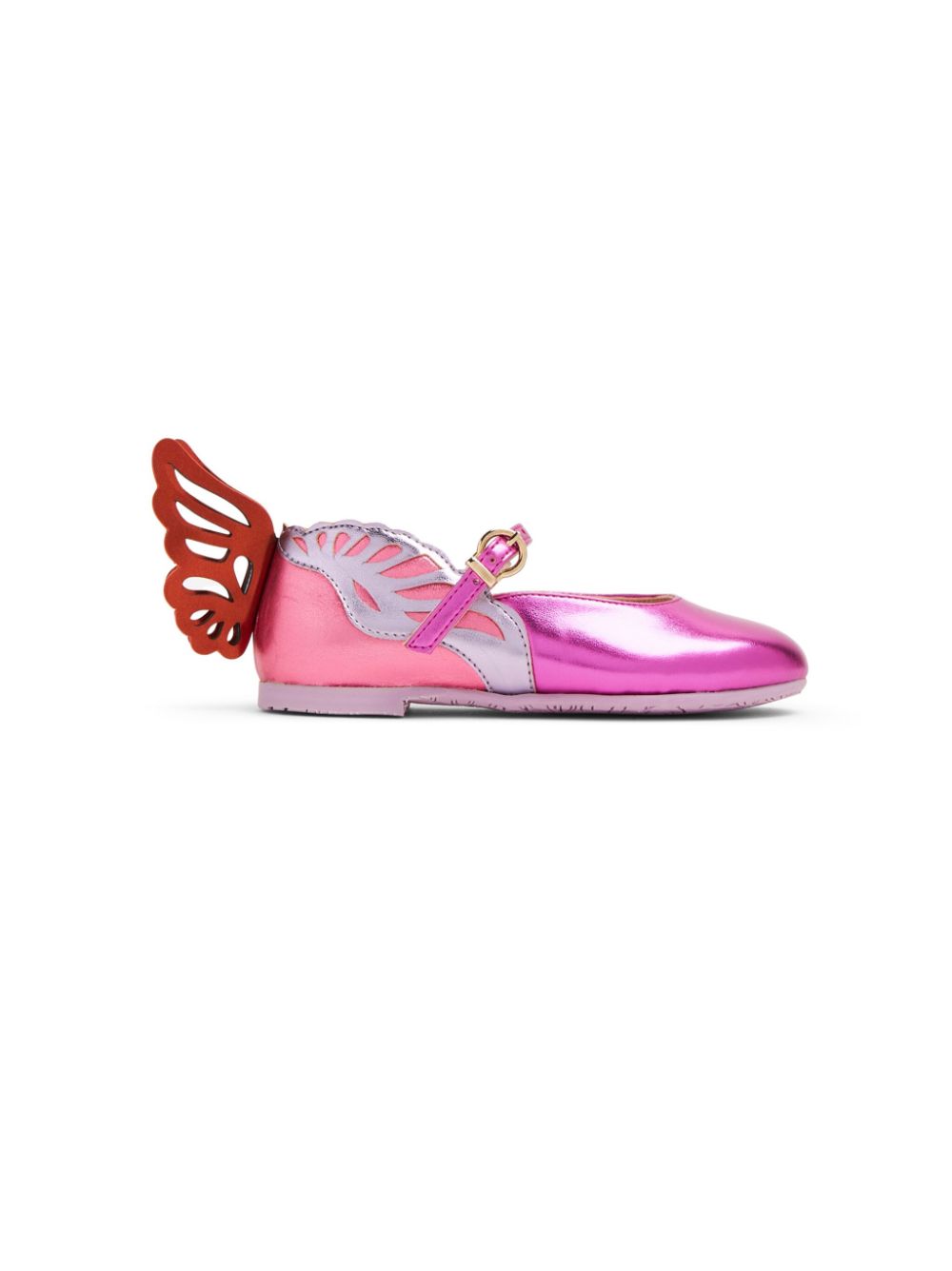 Sophia Webster Mini Heavenly wing-embellished ballerina shoes - Pink von Sophia Webster Mini