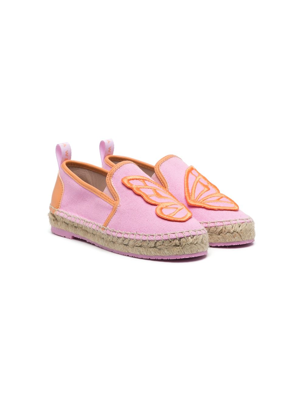 Sophia Webster Mini butterfly-patch flat espadrilles - Pink von Sophia Webster Mini