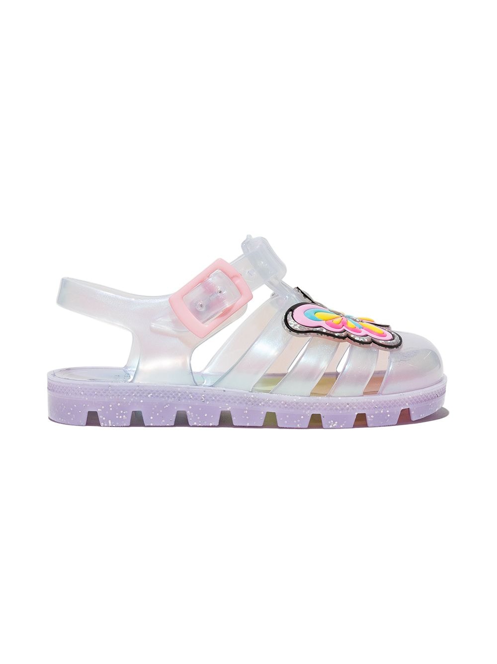 Sophia Webster Mini unicorn iridescent jelly sandals - Silver von Sophia Webster Mini