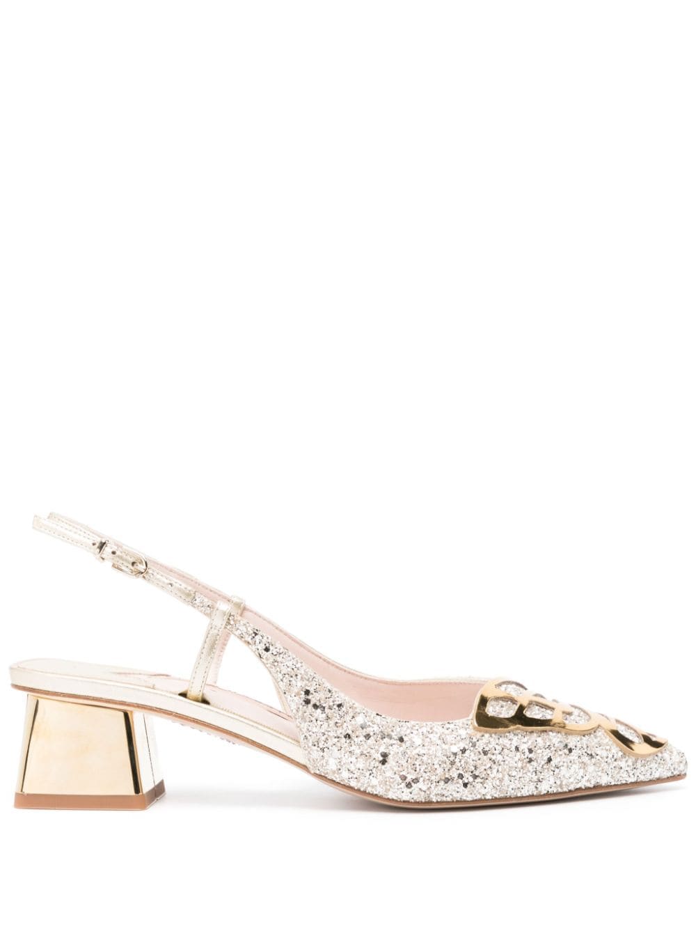 Sophia Webster Butterfly 50mm slingback pumps - Gold von Sophia Webster