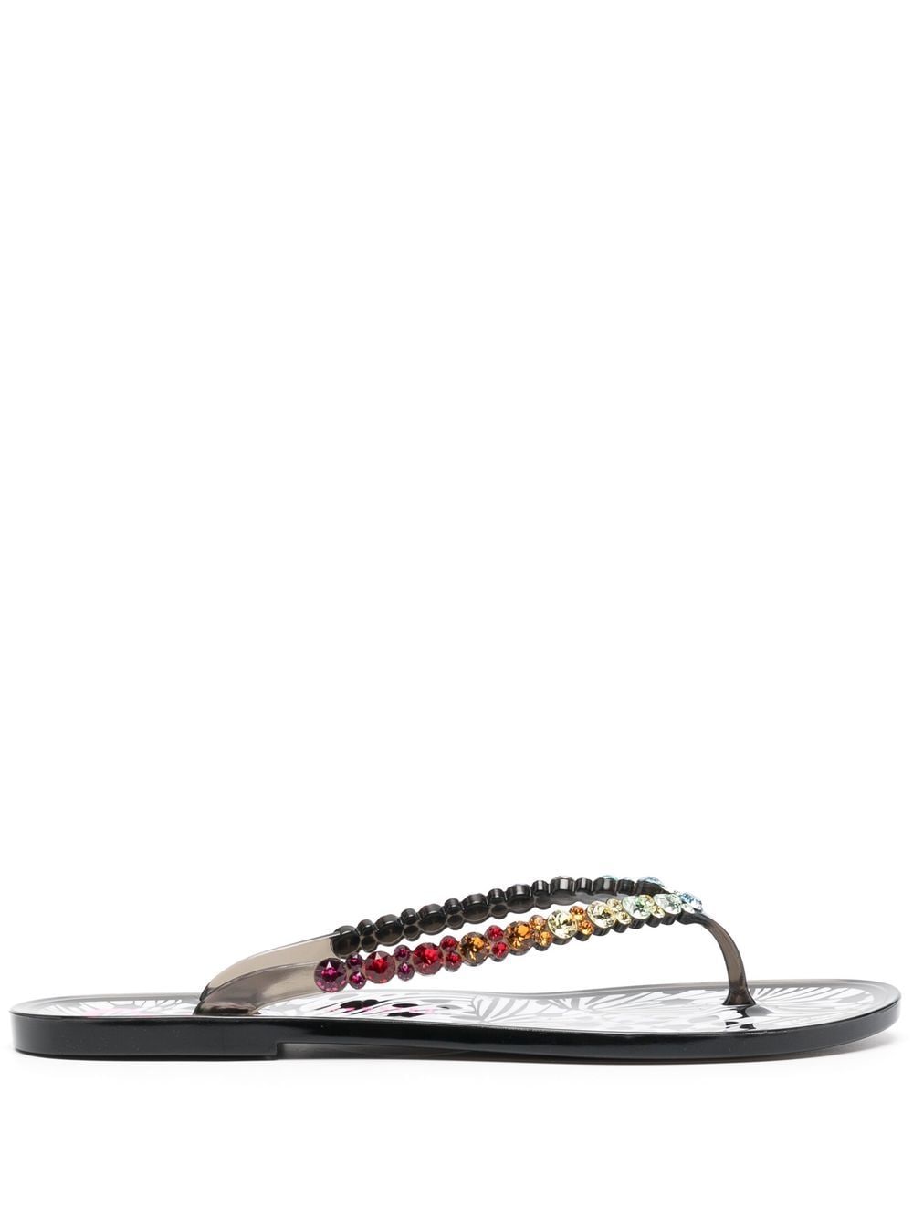 Sophia Webster Esme crystal-embellished flip flops - Blue von Sophia Webster