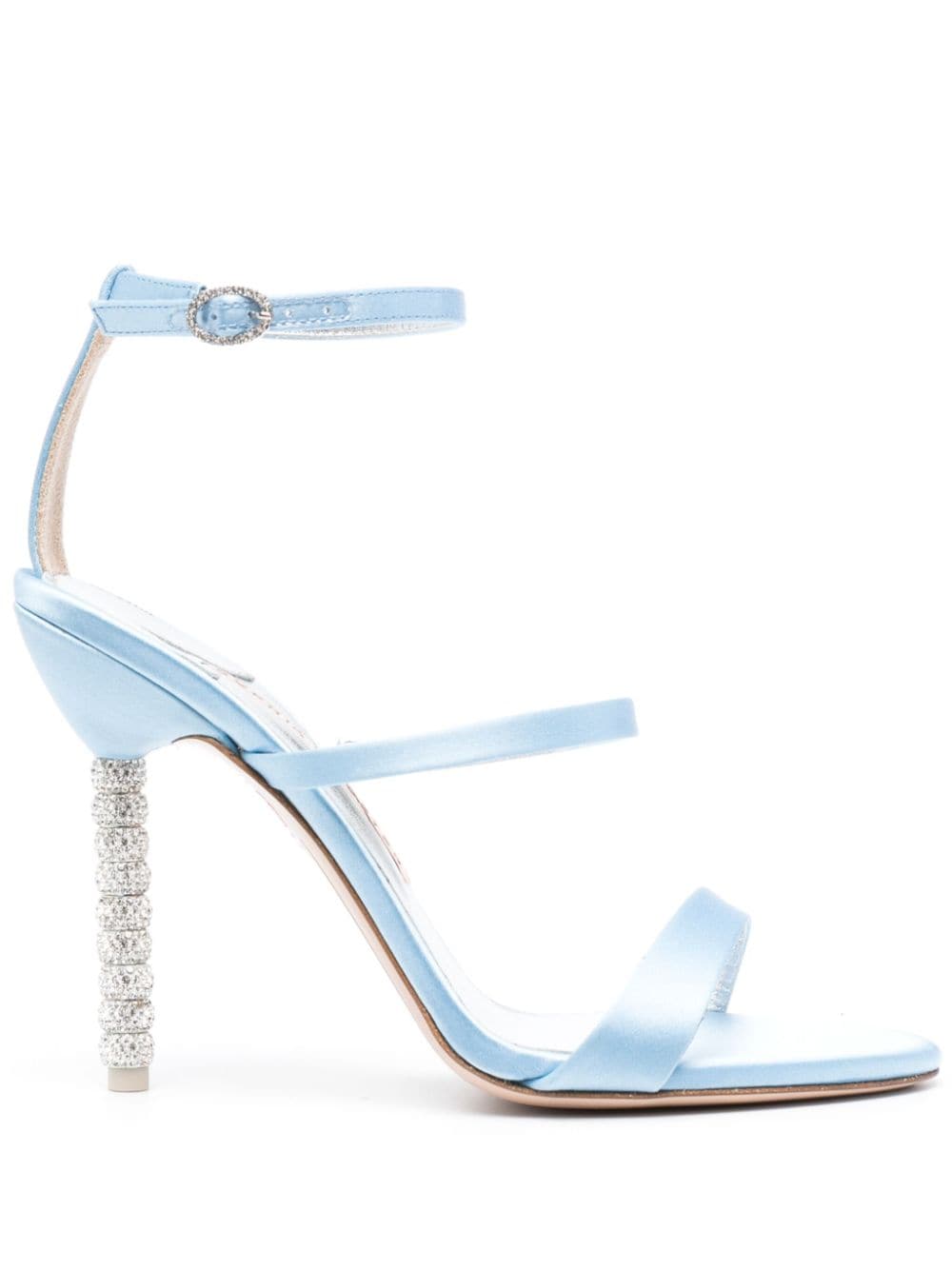 Sophia Webster Rosalind 115mm satin sandals - Blue von Sophia Webster