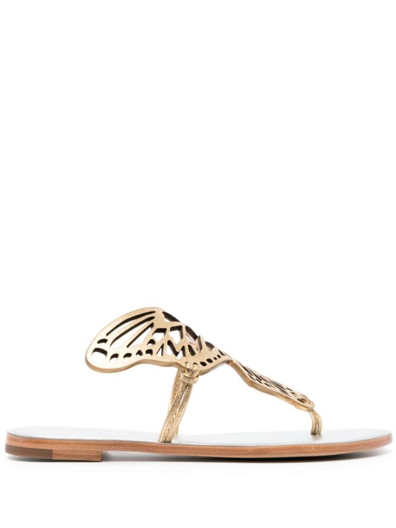 Sophia Webster Talulah Butterfly leather slides - Gold von Sophia Webster