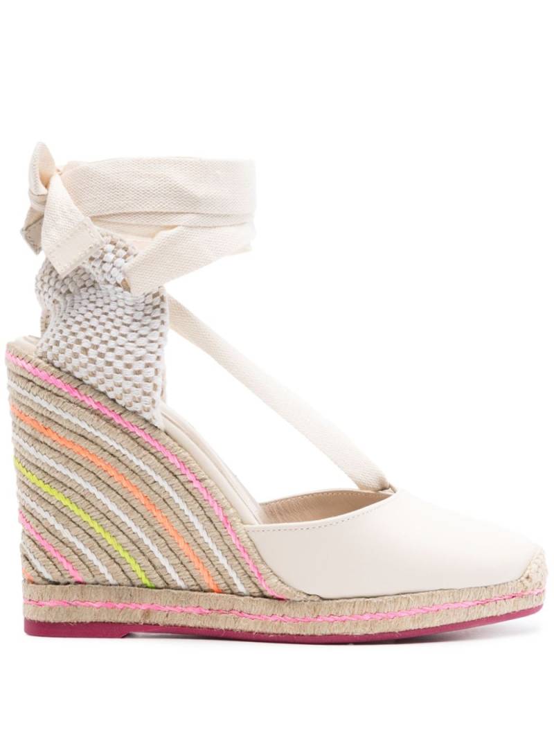 Sophia Webster Valentina 110mm espadrilles - Neutrals von Sophia Webster