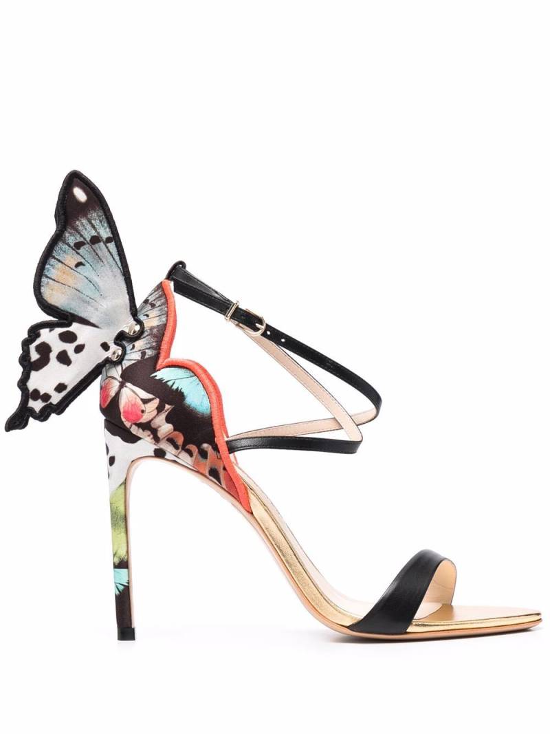 Sophia Webster butterfly-detail stiletto sandals - Black von Sophia Webster