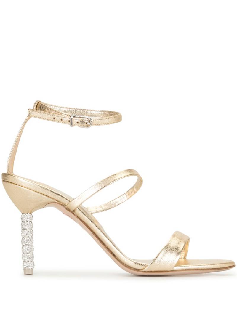 Sophia Webster crystal heel sandals - Gold von Sophia Webster