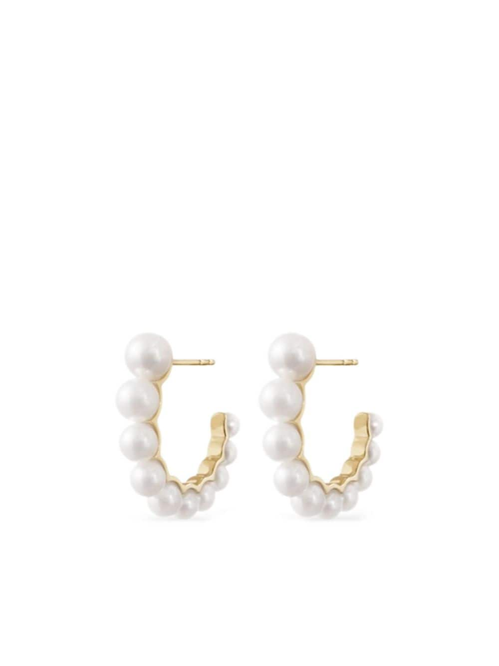 Sophie Bille Brahe 14kt recycled yellow gold Boucle de Perle pearl earrings von Sophie Bille Brahe