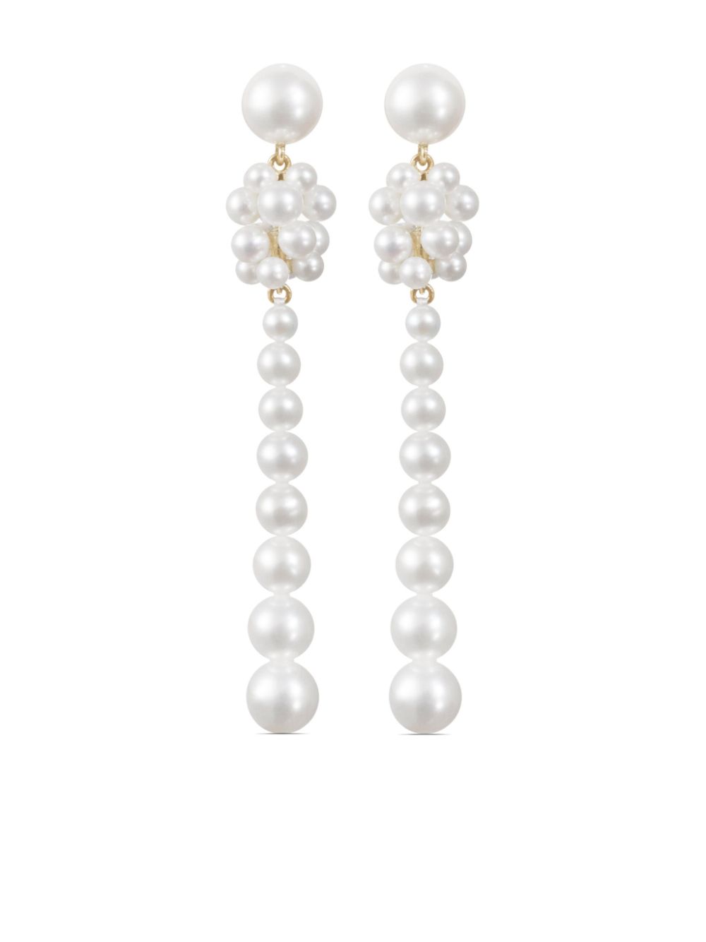 Sophie Bille Brahe 14kt recycled yellow gold Colonna freshwater pearl earrings von Sophie Bille Brahe