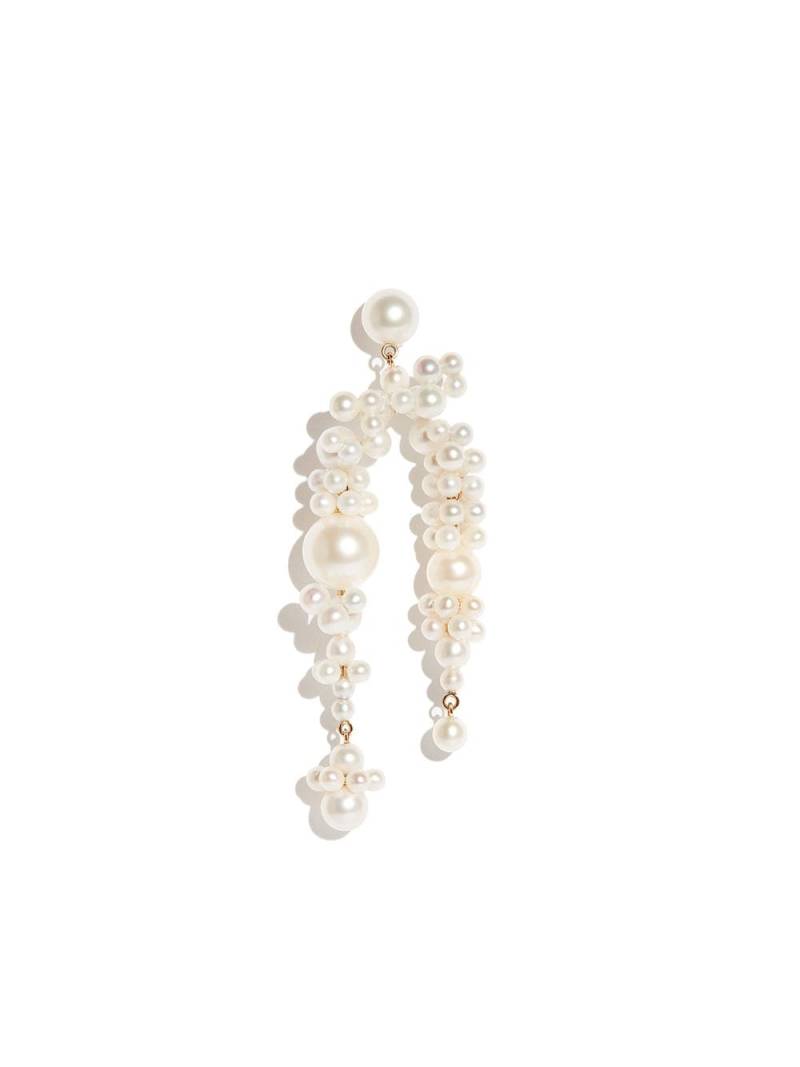 Sophie Bille Brahe 14kt yellow gold Fontaine Nuit pearl single earring von Sophie Bille Brahe