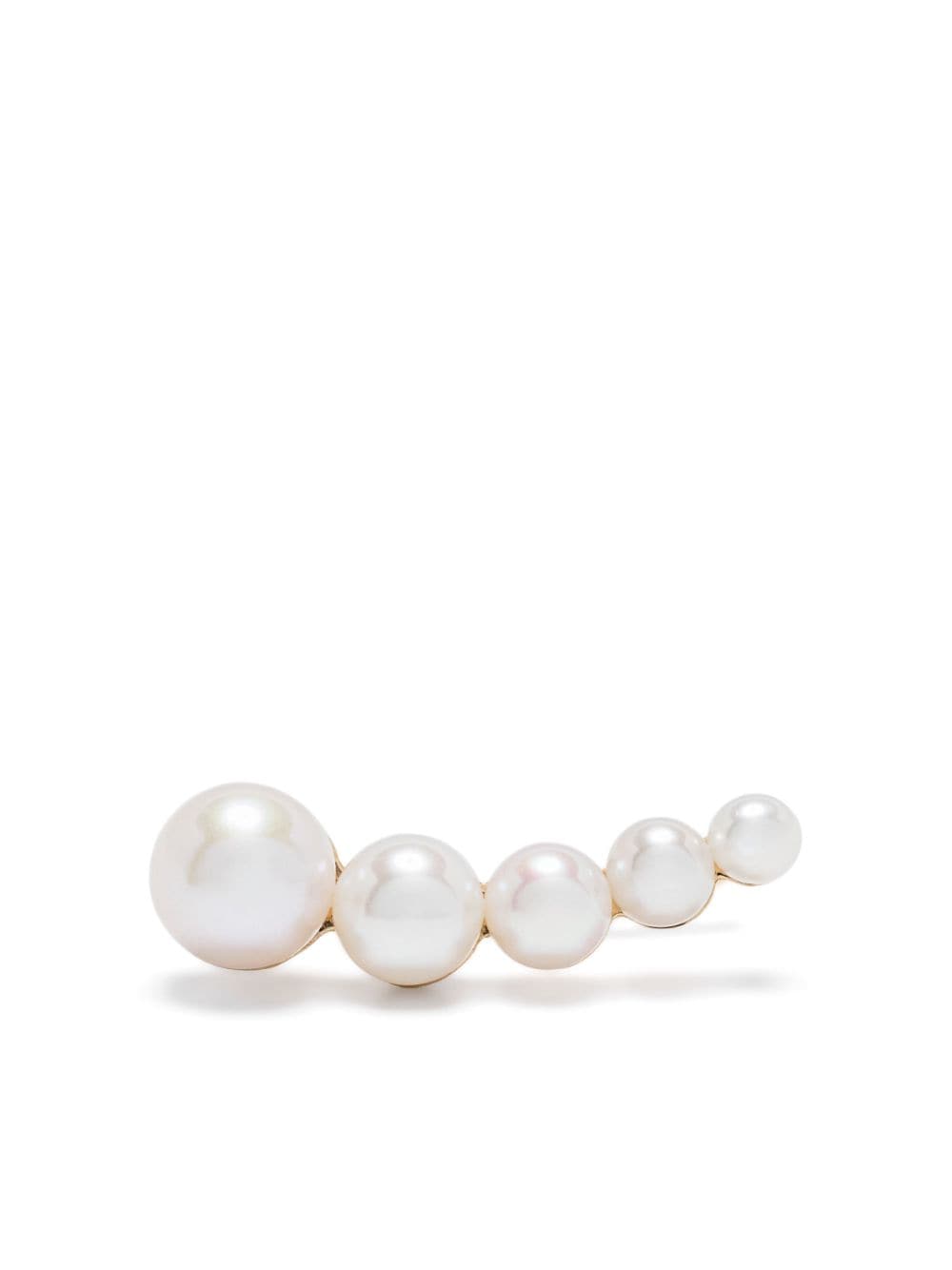 Sophie Bille Brahe 14kt yellow gold Petite Croissant Japonais freshwater pearl single earring von Sophie Bille Brahe