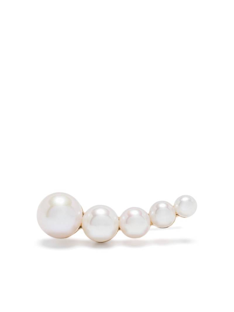 Sophie Bille Brahe 14kt yellow gold Petite Croissant Japonais freshwater pearl single earring von Sophie Bille Brahe