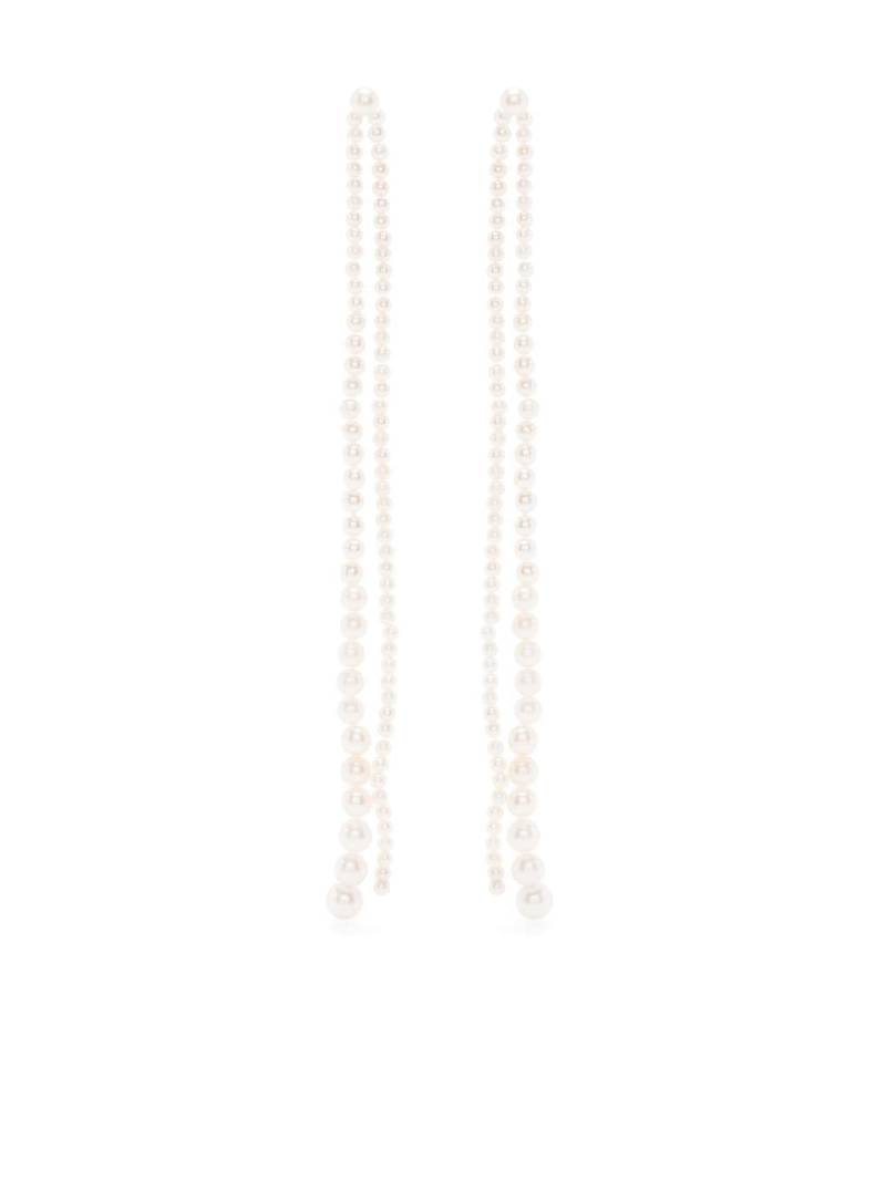 Sophie Bille Brahe 14kt yellow gold Promenade de Perles drop earrings - White von Sophie Bille Brahe