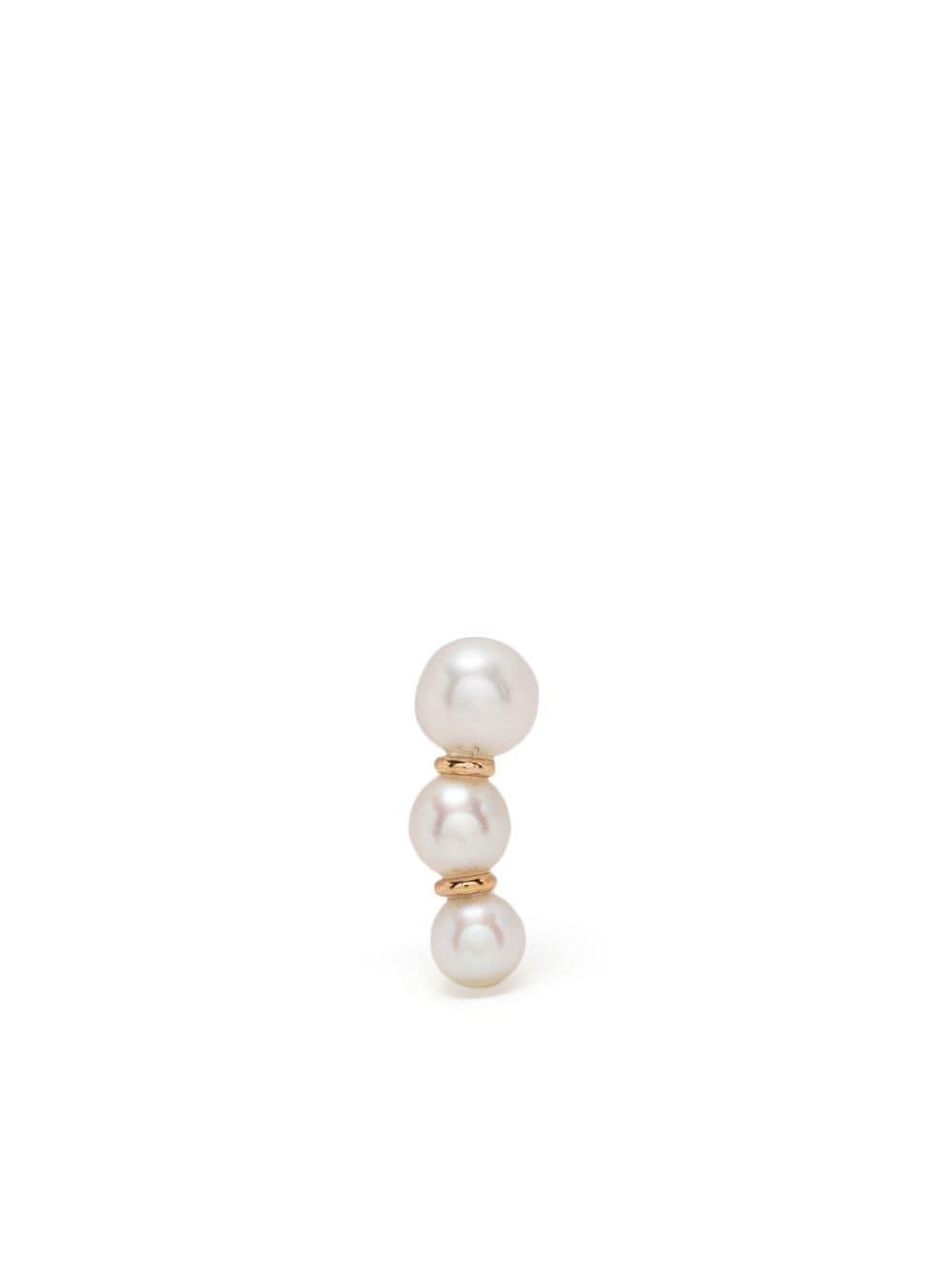 Sophie Bille Brahe 14kt yellow gold freshwater pearl earrings - White