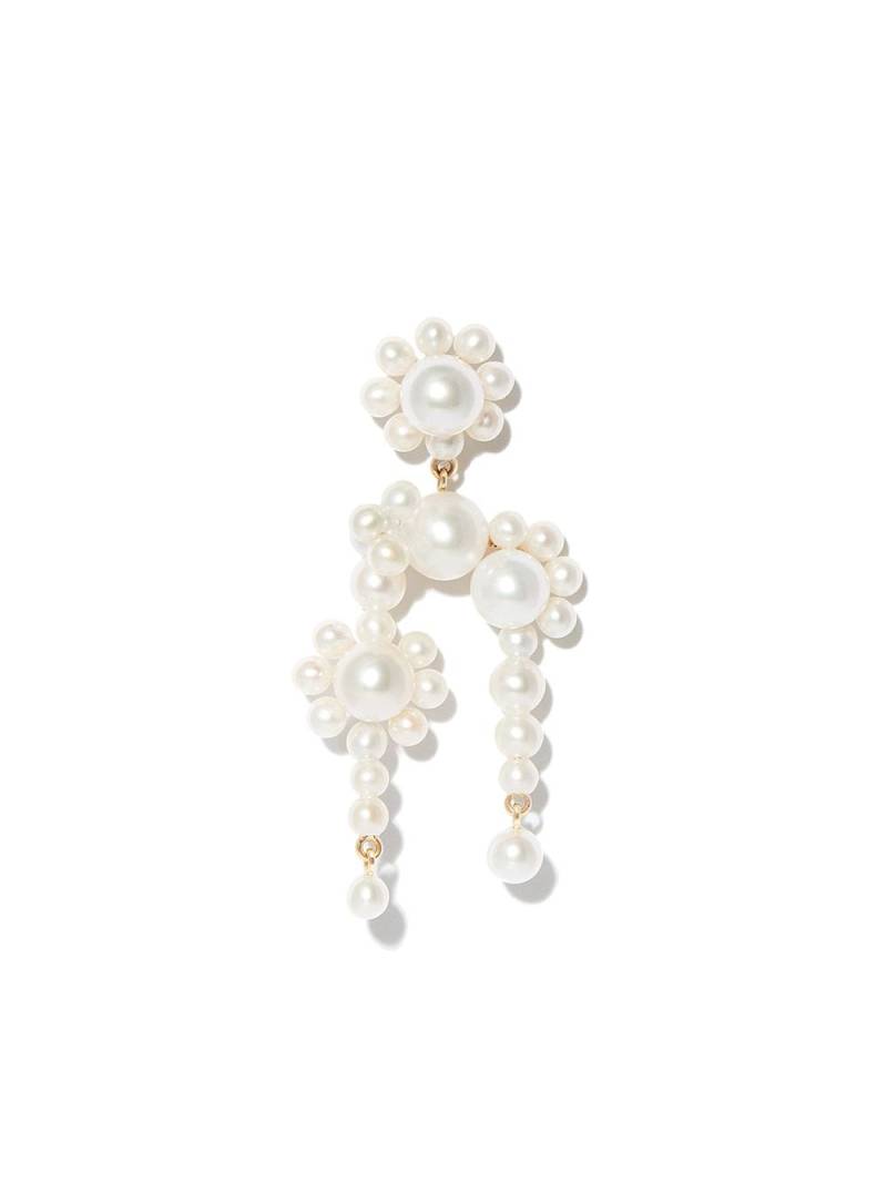 Sophie Bille Brahe 14kt yellow gold pearl chandelier earring von Sophie Bille Brahe