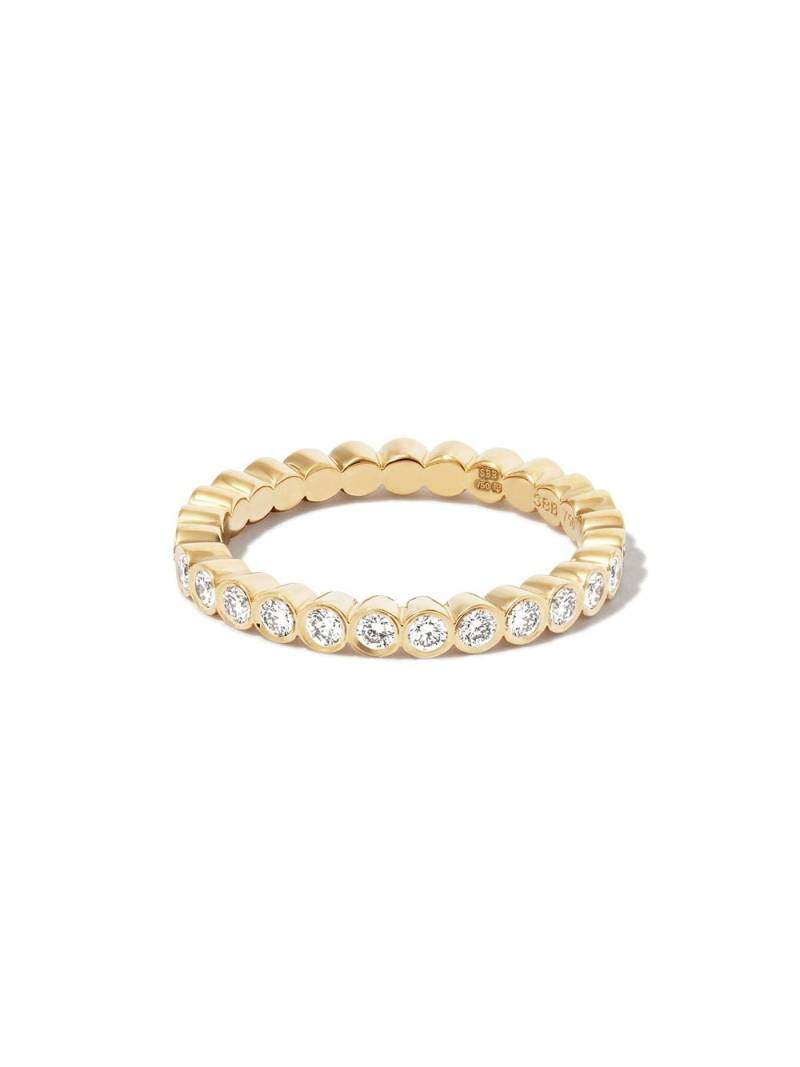 Sophie Bille Brahe 18kt yellow gold Mon Cher Croissant diamond eternity ring von Sophie Bille Brahe