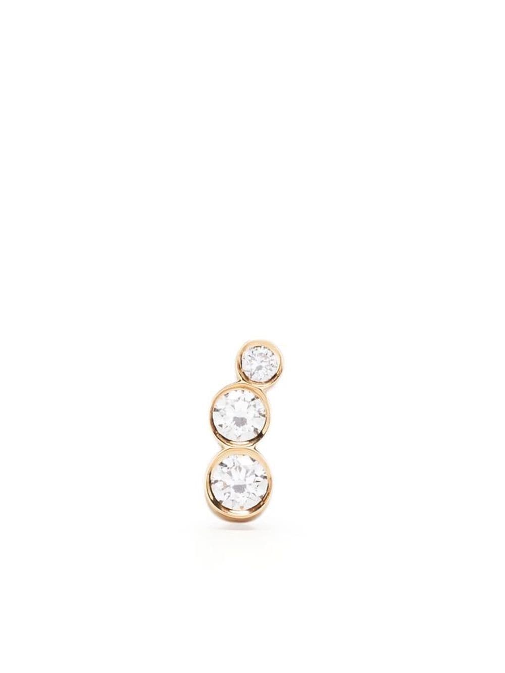 Sophie Bille Brahe 18kt yellow gold Petite Croissant de Lune diamond earring - Silver von Sophie Bille Brahe