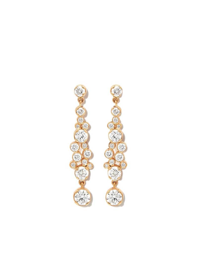 Sophie Bille Brahe 18kt yellow gold Splash diamond drop earrings von Sophie Bille Brahe