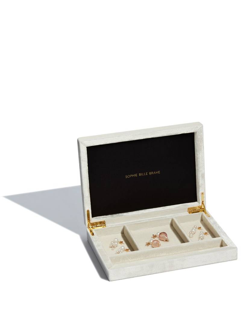 Sophie Bille Brahe Tresor velvet-effect jewellery box - White von Sophie Bille Brahe