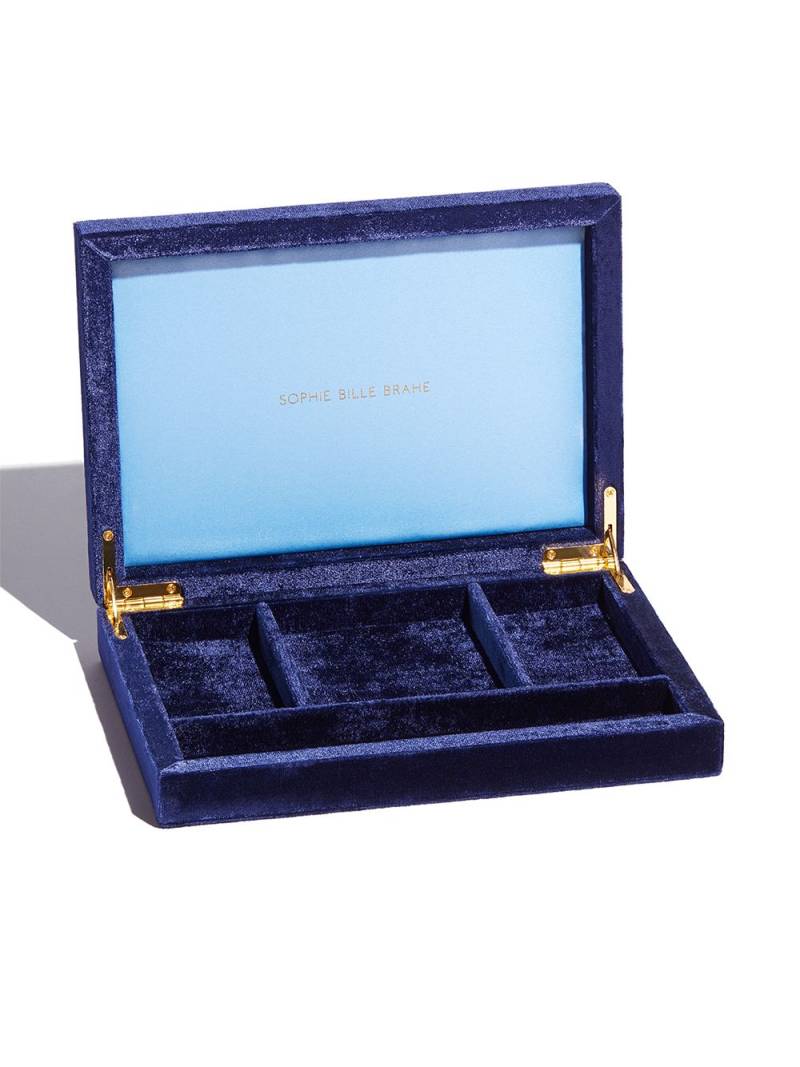 Sophie Bille Brahe Trésort crushed-velvet jewellery box - Blue von Sophie Bille Brahe