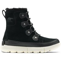 SOREL Damen Schneestiefel Explorer II Joan Faux Fur WP schwarz | 36 von Sorel