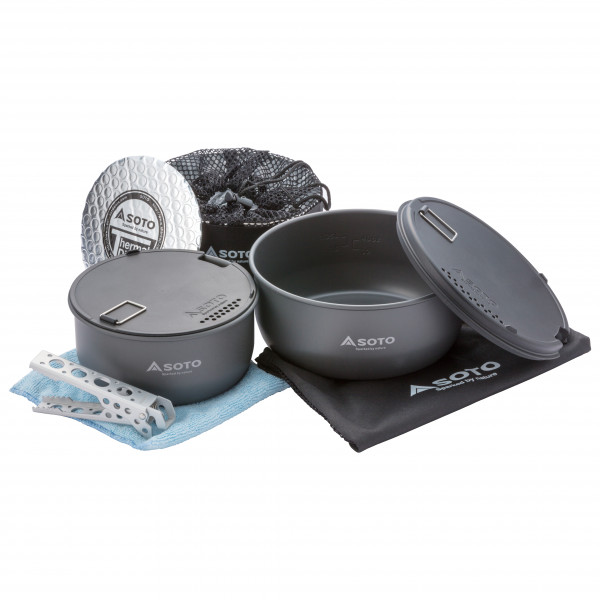 Soto - Navigator Cook Set - Topf Gr 1,3 l + 1,8 l grau von Soto