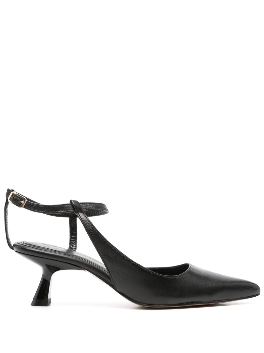 Souliers Martinez Camelia 50mm leather pumps - Black